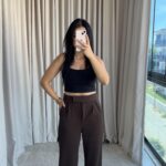 Acı Kahve Cırtlı Palazzo Pantolon