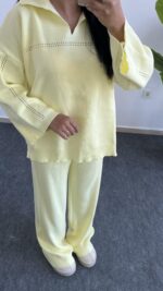 Alexi Polo Yaka Triko Takım - Sarı - Görsel 7