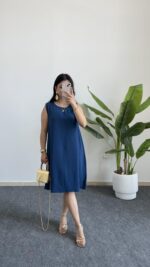 Alinn Aerobin Şehir Boy Elbise - İndigo