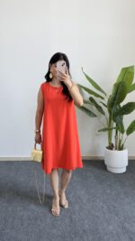 Alinn Aerobin Şehir Boy Elbise - Narçiçeği - Görsel 6