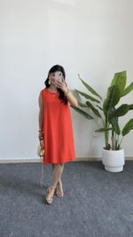 Alinn Aerobin Şehir Boy Elbise - Narçiçeği - Görsel 5