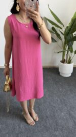 Alinn Aerobin Şehir Boy Elbise - Pembe - Görsel 6