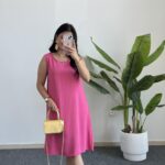 Alinn Aerobin Şehir Boy Elbise - Pembe