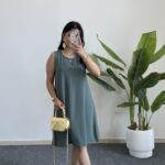 Alinn Aerobin Şehir Boy Elbise - Yeşil