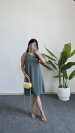 Alinn Aerobin Şehir Boy Elbise - Yeşil