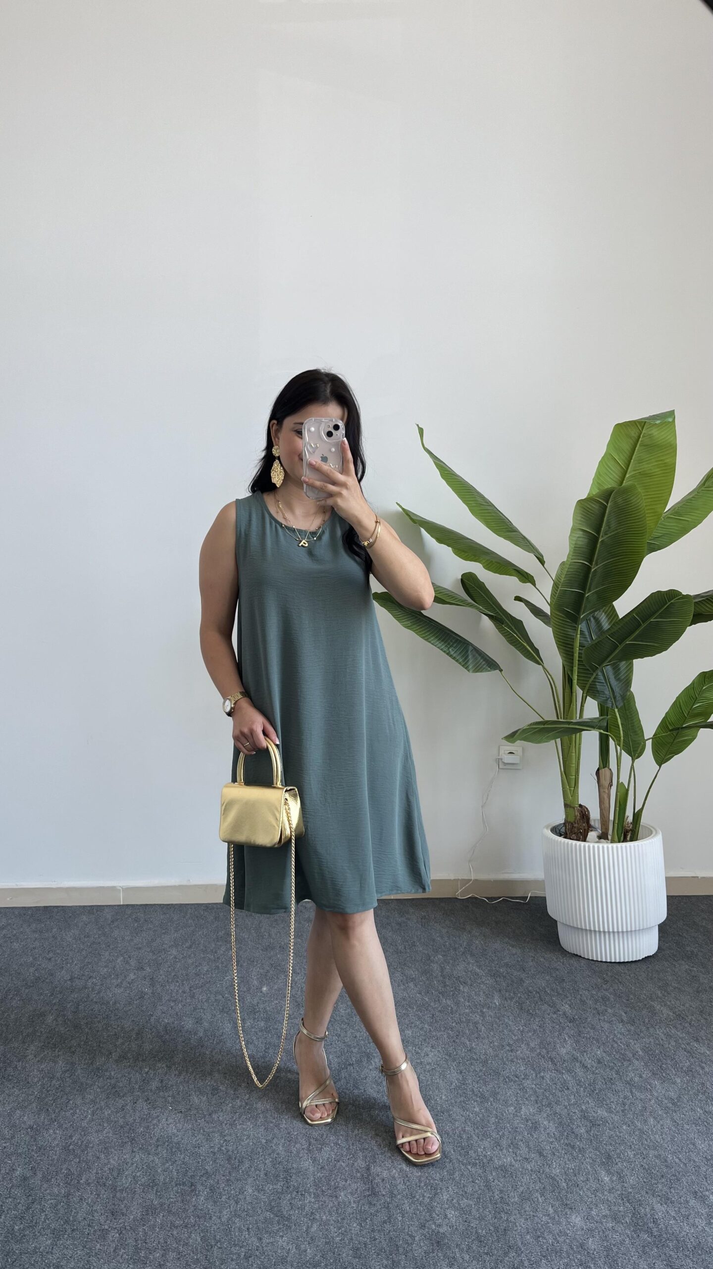 alinn-aerobin-sehir-boy-elbise-yesil-47f29b.jpeg Alinn Aerobin Şehir Boy Elbise - Yeşil - Görsel 1