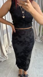 Batik Desen Fitilli Crop Takım - Görsel 3