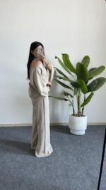 Bella İkili Pamuk Takım - Taş - Görsel 4