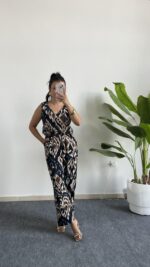 Brode Desenli Bürümcük Tulum - Mavi - Görsel 3