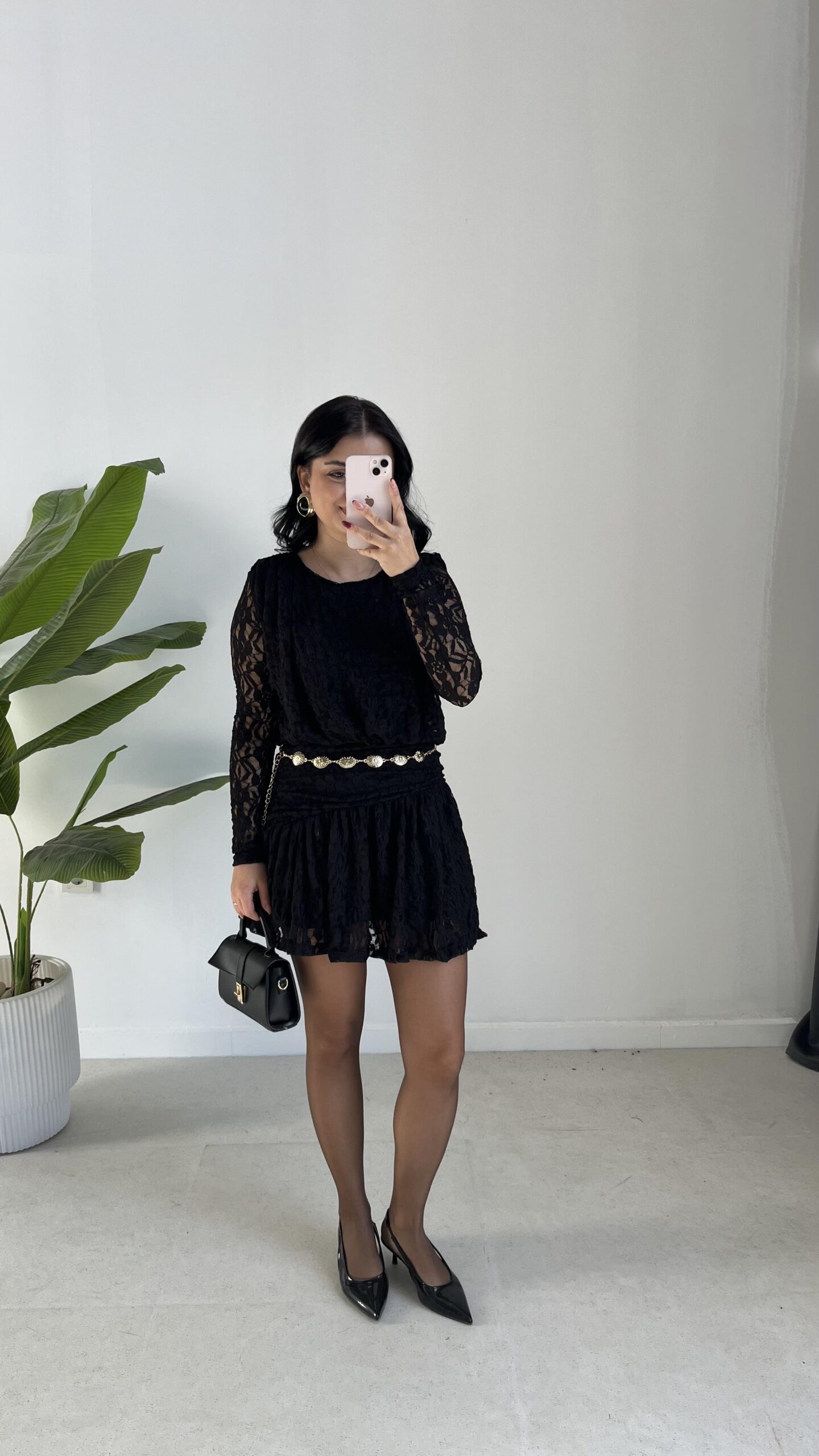 dantel-elbise-siyah-d3c0-7.jpeg Dantel Elbise - Siyah - Görsel 1