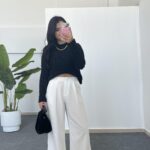 Hira Ajurlu Sakallı Triko Bluz - Siyah