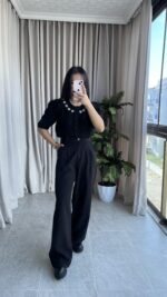 İnci Detaylı Karpuz Kol Hırka - Görsel 3