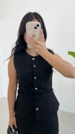 Jessy Takım Görünümlü Elbise - Siyah - Görsel 4