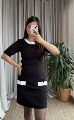 Kapalı Cep Detay Elbise