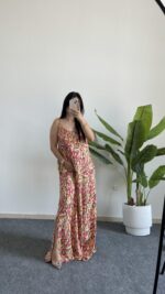 Lale Ayarlanabilir Askılı Elbise - Sarı