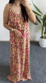 Lale Ayarlanabilir Askılı Elbise - Sarı - Görsel 6