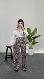 Leopar Desen Pantolon - Görsel 5