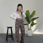 Leopar Desen Pantolon