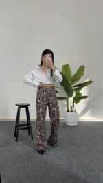 Leopar Desen Pantolon