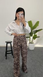 Leopar Desen Pantolon - Görsel 3