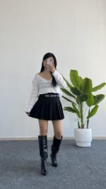 Lora Merserize Bluz - Beyaz