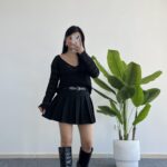 Lora Merserize Bluz - Siyah