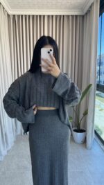 Losa Gri İkili Takım - Görsel 2