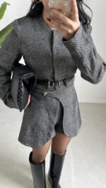 Lou Balık Sırtı Kaşe Takım - Görsel 3