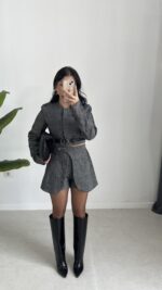 Lou Balık Sırtı Kaşe Takım - Görsel 4