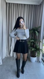 Madonna Yaka Kaşkorse Gri Body