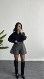 Marka Model Kaşe Şort - Görsel 2