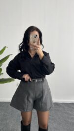 Marka Model Kaşe Şort - Görsel 3