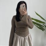 Marlo Tasarım Elbise - Vizon