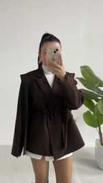 Martin Tasarım Ceket - Kahve - Görsel 4