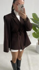 Martin Tasarım Ceket - Kahve - Görsel 5