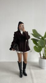 Martin Tasarım Ceket - Kahve - Görsel 8