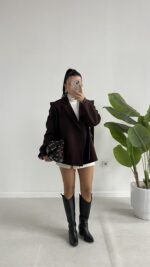 Martin Tasarım Ceket - Kahve - Görsel 2