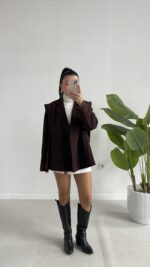 Martin Tasarım Ceket - Kahve - Görsel 3