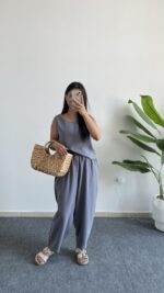 Marvis Modal Tensel İkili Takım - Gri - Görsel 4