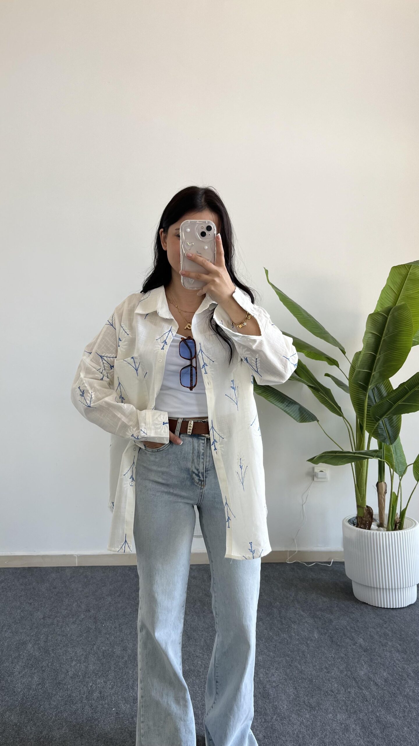 nakisli-keten-gomlek-mavi-e1f07-.jpeg Nakışlı Keten Gömlek - Mavi - Görsel 1