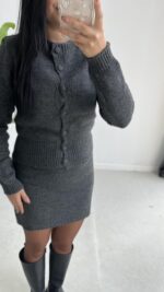 Oleda İkili Triko Takım - Antrasit - Görsel 3