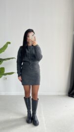 Oleda İkili Triko Takım - Antrasit