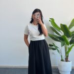 Oliya Takım Görünümlü Elbise - Siyah-Beyaz