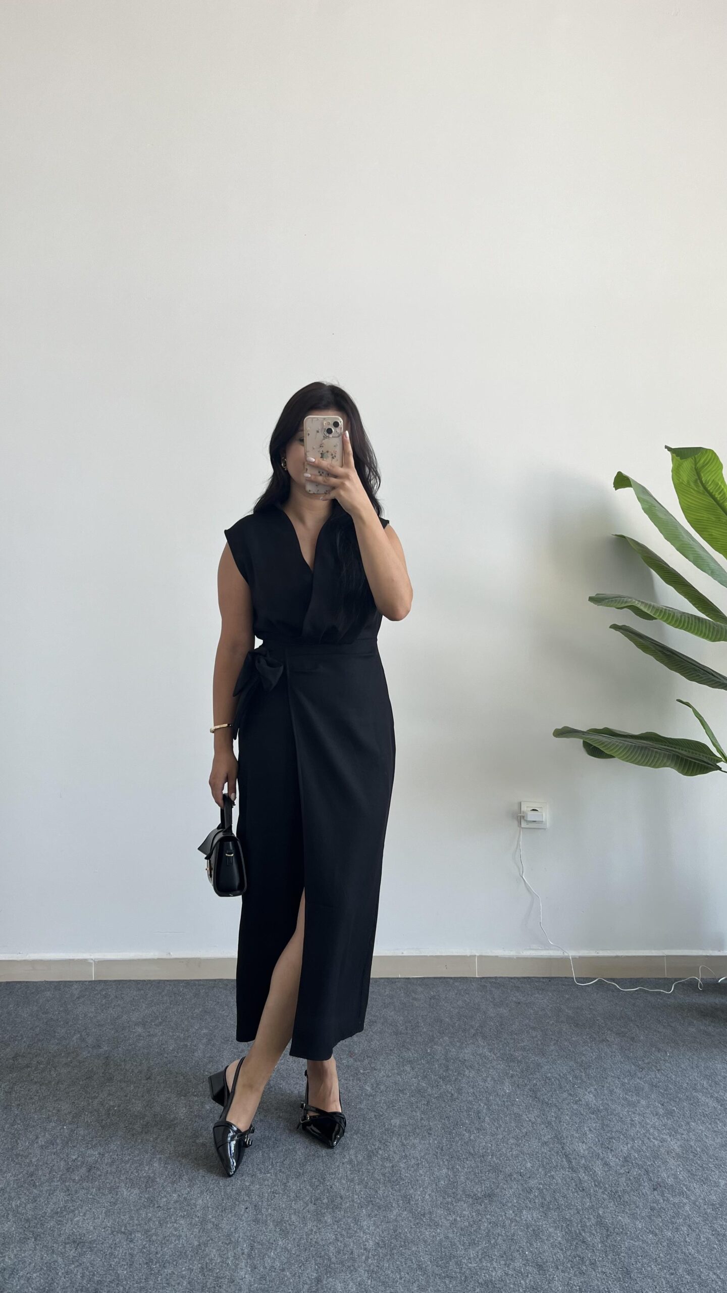 palma-kruvaze-yaka-anvelop-elbise-siya-b28415.jpeg Palma Kruvaze Yaka Anvelop Elbise - Siyah - Görsel 1