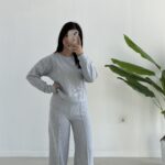 Palton Selanik İkili Takım - Gri