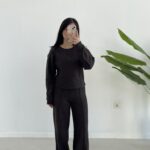 Palton Selanik İkili Takım - Kahve