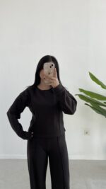 Palton Selanik İkili Takım - Kahve - Görsel 4