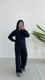 Palton Selanik İkili Takım - Lacivert