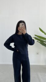 Palton Selanik İkili Takım - Lacivert - Görsel 6