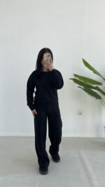 Palton Selanik İkili Takım - Siyah - Görsel 5